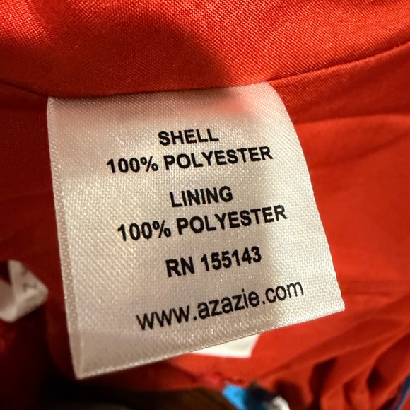 Azazie terra-cotta Lace Maxi Dress size A4 - Picture 11 of 12